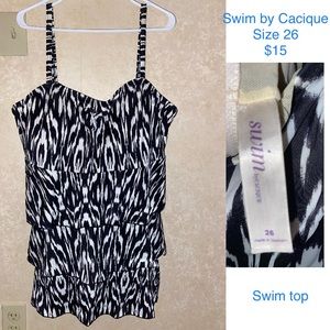 Plus size swim top